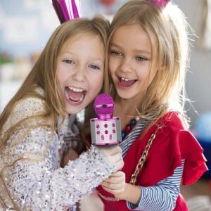 Wireless Microphone (Bluetooth Connection) PINK